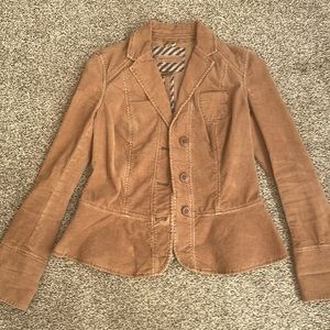 Anthropologie- Corduroy Denim Jacket.